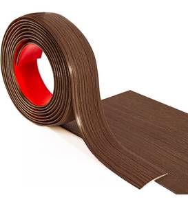 lot 70716 image: Art3d Vinyl Floor Transition Strip - Laminate Floor Divider for Joining Gaps and Carpets, Brown (10 FT, 1.57in) - Retail $12