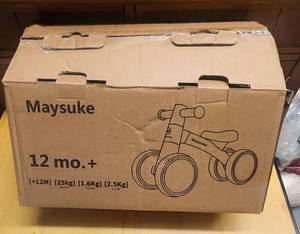 lot 70727 image: Maysuke Balance Bike for Toddlers 12mo - Retail $45