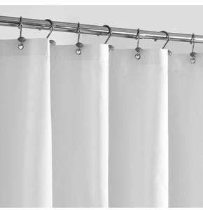lot 70728 image: White Fabric Shower Curtain 72x72 - Retail $15