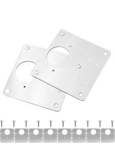 lot 70743 image: 10pcs Cabinet Door Hinge Repair Plate with Screws Kitchen Cupboard Hinge Repair Kit for Cabinet Door Reinforcement and Replacement for Furniture Hardware - Retail $12