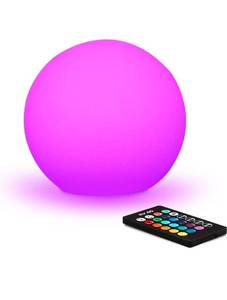 lot 70758 image: Mr.GO LED Color Changing Mood Ball Light with Remote - Retail $29