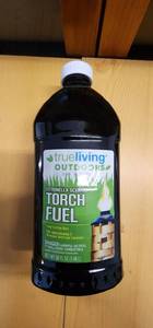lot 70801 image: TrueLiving Outdoors Citronella Scented Torch Fuel 50 FL OZ - Retail $10