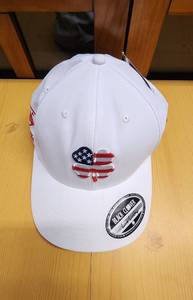 lot 70826 image: Black Clover Golf Cap with American Flag Shamrock Design - Retail $10