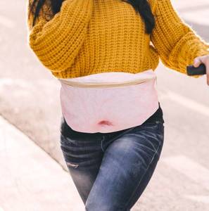 lot 70830 image: Belly-Shaped Fanny Pack with Adjustable Strap - Retail $15