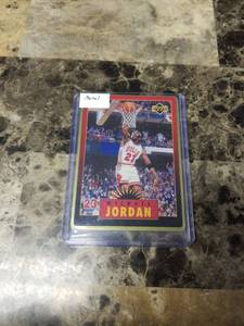 lot 1195 image: 1996 Upper Deck Metal Michael Jordan Chicago Bulls Basketball Card