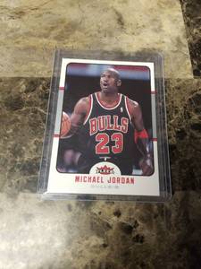 lot 1197 image: 2006 Fleer Michael Jordan Chicago Bulls Basketball Card