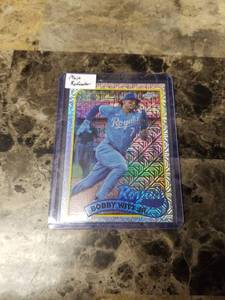 lot 1209 image: 2024 Topps Chrome Mojo Refractor Bobby Witt Jr. Kansas City Royals Baseball Card
