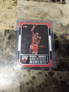 lot 1210 image: 2006 Fleer Michael Jordan Chicago Bulls Basketball Card