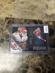 lot 1235 image: 2016 Panini Playbook Football 12199 Jamaal Charles Kansas City Chiefs Card