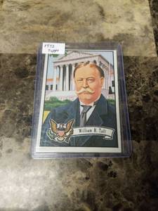 lot 1253 image: 1972 Topps US Presidents William H. Taft Trading Card