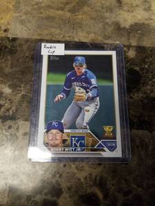 lot 1260 image: 2023 Topps Rookie Cup Bobby Witt Jr. Kansas City Royals Rookie Baseball Card
