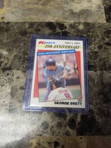 lot 1276 image: 1987 Kmart 25th Anniversary Collectors Edition George Brett Kansas City Royals Baseball Card