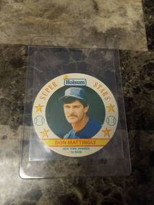 lot 1279 image: 1989 Holsum Collectors Edition Don Mattingly New York Yankees Baseball Card