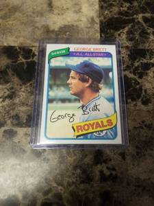 lot 1289 image: 1980 Topps George Brett Kansas City Royals Baseball Card