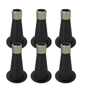 lot 36242 image: 6 Pcs Bed Frame Feet, Feet for Replace Wheels, Risers for Bed Frame, Prevent Sliding Plastic Reinforced Bed Risers, Fits Over a Standard Bed Foot - Retail $10