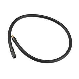 lot 36256 image: Universal Tire Inflator Extension Hose Chuck Adapter Air Pump Tube Tire Valve Connection Pipe, 60cm Length, Copper Rubber, Black, 1 Pc - Retail $7