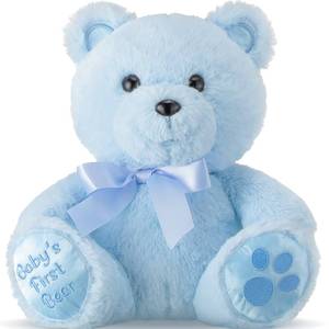 lot 36277 image: 10 Inch Stuffed Babys Animal First Bear Cute Doll Plush Baby Shower Party Favor Plush Toy Stuffed for Birthday Baby Shower Wedding(Blue) - Retail $15