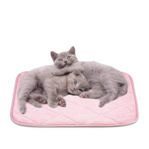 lot 36327 image: Fluffy Self Warming Cat Mat, Cat Blanket, Thermal Dog Mat, Washable, Non-Slip Bottom for Sofa & Crate & Kennel & Car Seat (Blush Pink, Medium (28 X 19 X 0.4)) - Retail $8
