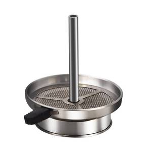 lot 36341 image: KITOSUN Hookah Charcoal Holder Chimney Pot for Ceramic Bowls, Aluminum, Silver - Retail $8