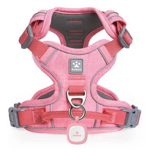 lot 36344 image: Dog Harness for Small Dogs No Pull, No Pull Dog Harness with Pet ID Tag, No Choke Front Clip Harness Dog, Adjustable Soft Padded Pet Vest with Easy Control Handle - Retail $26