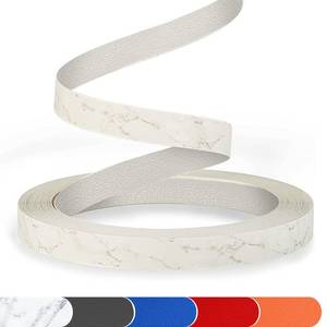 lot 36357 image: ZYJT Marble Edge Banding 1 12 x 25ft Non Glued PVC White Edge Banding High Matt Edge Banding for Table Cabinet Furniture - Retail $39