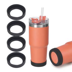 lot 36365 image: 3 PCS Bottle Covers for Stanley Adventure Quencher Tumbler 20oz & 14oz, Anti-Slip Silicone Boot, Water Bottle Accessories for Stanley Cup - Retail $9