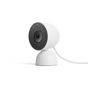 lot 2312 image: Google Nest Cam Indoor (Wired, 3rd Gen) - Security Camera with 2K Video and Gemini, Night Vision, 2-Way Audio, Works with Google Home - 2025 Model - Snow