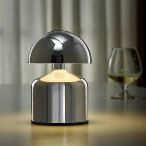 lot 2315 image: SAIWEYA Modern Cordless Mushroom Small Table Lamp Touch LED Lamps, 3-Way Dimmable Bedside Nightstand Lamp Mini Rechargeable Night Light for Bedroom, Living Room