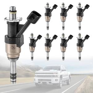 lot 2324 image: FIT Chevrolet Silverado 1500 2500 Tahoe Suburban, GMC Sierra 1500 Yukon 4.3L 5.3L, GDI Fuel Injectors, Direct Injection Fuel Nozzle Set, Replaces 12668390 12672368 FJ1217