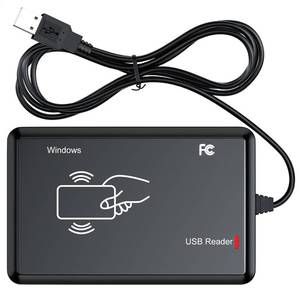 lot 2325 image: RFID Reader,Ajfwm 125KHz13.56Mhz Dual Frequency RFID Scanner Read 1326 Family Proximity Cards & EM4100 ID IC NFC Card Access Control System Home Again