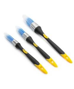 lot 2331 image: Bates- Trim Paint Brush, 3 pcs, 58��, 34�� and 1��, Ergonomic Handles, Trim Brushes for Painting