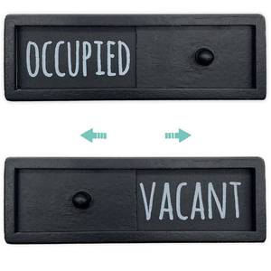 lot 2335 image: WOJOGO Vacant Occupied Privacy Sign �� Privacy Door Sign for Home Office Restroom Conference Room Bathroom, Farmhouse Rustic Wood Door Indicators that Signals Vacant or Occupied Room