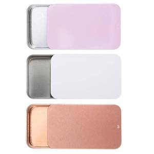 lot 2338 image: 3 Pcs Small Dental Floss Case Metal Portable Compact Pick Dispenser Tin Sliding Refillable Flosser Organizer Box Mini Holder for Pill Oral Care Travel Hotels Dating Dinners Teeth Cleaning