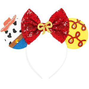 lot 2351 image: HAMUTH Mouse Ear Headband, Sequin Bow Mouse Ears for Boys Girls Adult, Decorations for Party Trip Parks Cosplay Costume Accessories