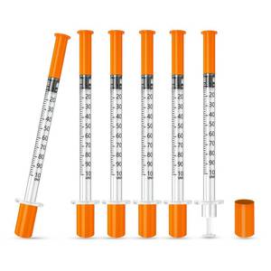 lot 2383 image: 1 mlcc Syringe 30G 516 (8mm) U-100, Individual Package Pack of 30