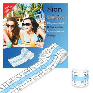 lot 2388 image: Hion F.D.A Approved Tattoo Aftercare Waterproof Bandage Transparent Film Dressing 2 Inch x 11 Yard Roll Tattoo Cover Up Tape Second Skin Adhesive Bandage Wound Cover for Swimming Shower Shield