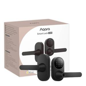 lot 4261 image: Aqara Smart Lock U300, Fingerprint Keyless Entry Door Lock with Handle, Matter Over Thread with Apple Home Keys, Touchscreen Keypad, Smart Lever Lock Supports Apple Home, Alexa, Google, IFTTT, Black