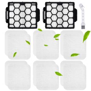 lot 4305 image: Replacement Filters for Shark UV850 UV900 Vacuum, 2 HEPA  6 Foam & Felt Filters, Washable, Compatible with XHF320 XFFK602UKT (Not for LA502LA322)
