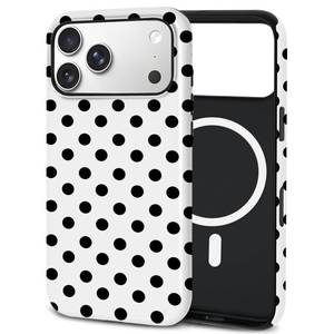 lot 4327 image: TPU Phone Case for iPhone 17 Pro Max, MagSafe Wireless Charging Compatible, Shockproof Slim Fit Protective Cover with Anti-Yellowing & Raised Camera Protection (Point 5, iPhone 17 Pro Max(6.9))