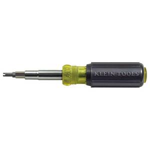 lot 4335 image: Klein Tools 32527 Multi-Bit ScrewdriverNut Driver, 11-in-1 with Phillips, Slotted, Square, and Schrader Bits and Nut Drivers