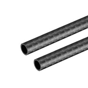 lot 4343 image: uxcell Carbon Fiber Tube 8x6x330mm for RC Airplane Quadcopter Black Tube 3K Roll Wrapped Matt Surface 2pcs