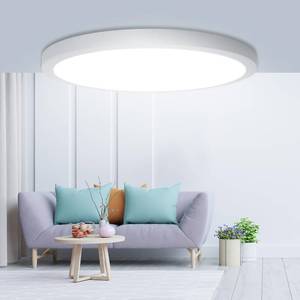 lot 4345 image: AMKI LED Flush Mount Ceiling Light Fixture 8 Inch Light Fixtures Ceiling Mount 18W 6000K Daylight White Super Bright, Ultra-Thin, Ceiling Lamp for Bedroom Kitchen Hallway Laundry Basement Closet