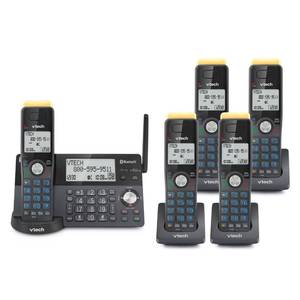 lot 6226 image: VTech IS8128-51 Super Long Range 5-Handset DECT 6.0 Cordless Phone for Home with Answering Machine, 2300 ft Range, Call Blocking, Bluetooth Connect to Cell, Intercom