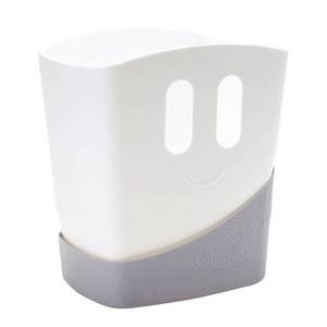 lot 6235 image: Ubbi Bath Toy Drying Bin - Gray Waterproof, BPA-Free Baby Bath Storage Container, Polypropylene Construction