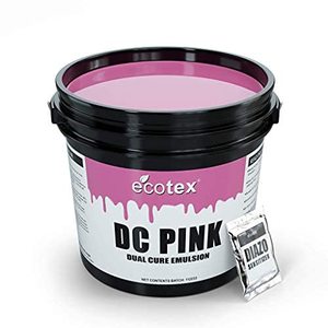 lot 6237 image: Ecotex� DC Pink Screen Printing Emulsion (Quart - 32oz.) Diazo Required Photo Emulsion for Silk Screens and Fabric- for Screen Printing Plastisol Ink and Water Based Ink, Screen Printing Supplies