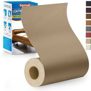 lot 6242 image: Leather Repair Patch Tape Kit, 4 x 63 Self Adhesive Leather Repair Patch for Furniture, Vinyl Leather Repair Kit for Car Seat, Chairs, Couch, Sofa, Boat Beige