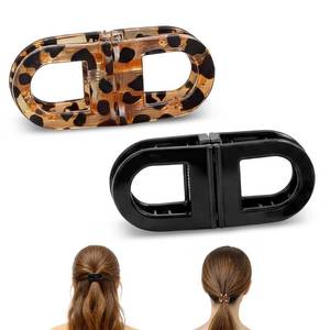 lot 6243 image: 2-Pack Smart Magnetic Hair Clips for women - Strong Hold Magnetic Claw Clips for Hair, Lightweight and Fashional Hairclips for Easy Everyday Hairstyes, Suitable for Daily, Work & Special Occasions