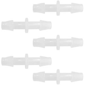 lot 6247 image: ANPTGHT Plastic Hose Barb Fitting 14 x 14 Pipe Connectors Joint Splicer Mender Adapter Union for Aquarium Household Adapters Fuel Gas Liquid Air (Pack of 5)