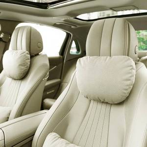 lot 6253 image: Phxoinu 2 Pcs Car Headrest Neck Pillow for Driving,Universal Premium Suede Leather Soft and Comfortable Headrest,Two Gears of Height Adjustment Car Seat Headrest Pillow Car Interior Accessories
