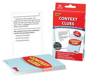 lot 6270 image: Edupress Reading Comprehension Practice Cards, Context Clues, Red Level (EP63071)